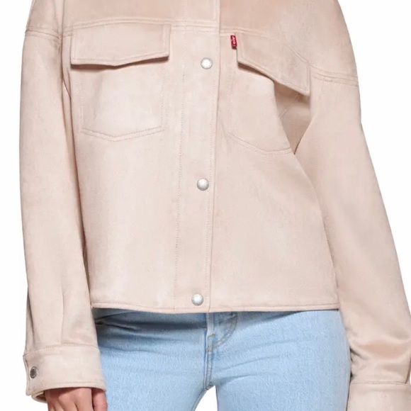 NWT Levi’s Women’s Faux Suede Modern Trucker Jacket - Picture 3 of 14